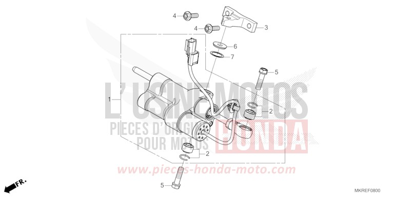 LENKUNGSDAEMPFER von CBR1000RR "Fireblade" GRAND PRIX RED (R380) von 2024